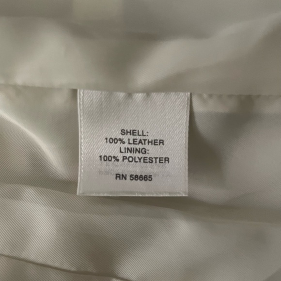 Classics Entier Off-White Leather Jacket size S - Picture 3 of 6